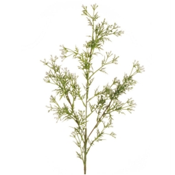 RAMO FIORE ROSMARINO H78 CM BIANCO VERDE