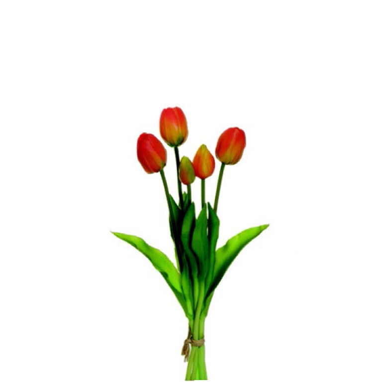 BOUQUET TULIPANI H39CM   ARANCIONE