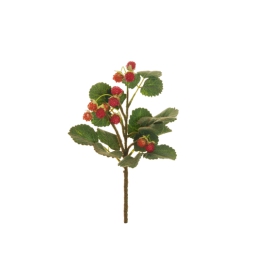 RAMO FIORE LAMPONE H32CM CON FRUTTI