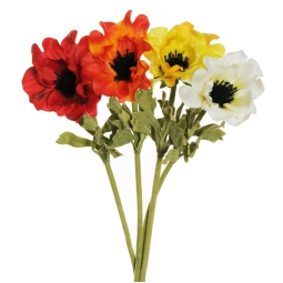 FIORE ANEMONE H36CM      COLORI VARI