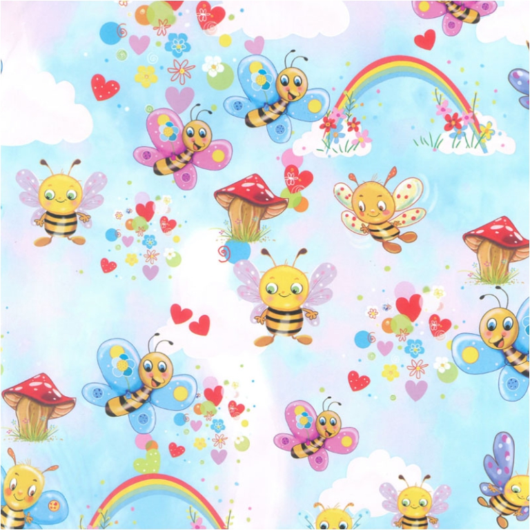CARTA REGALO 100X140CM 10 FOGLI FANTASIA DIS.74