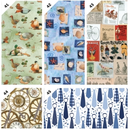 CARTA REGALO 70X100CM 50 FOGLI G6 DENIM UOMO