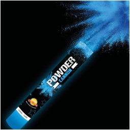 TUBO SPARA POLVERE 30CM BLU 20/30GR COLOR RUN