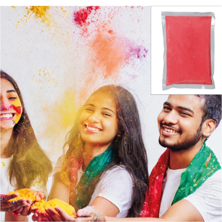 SACCHETTO POLVERE 200GR ROSSO COLOR RUN