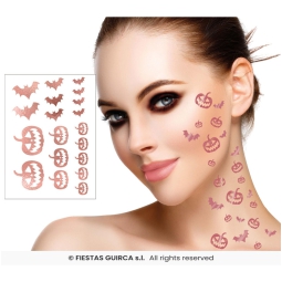 TATUAGGI PER IL VISO     HALLOWEEN 15X11CM