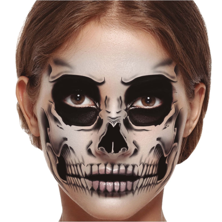 TATUAGGI PER IL VISO SCHELETRO