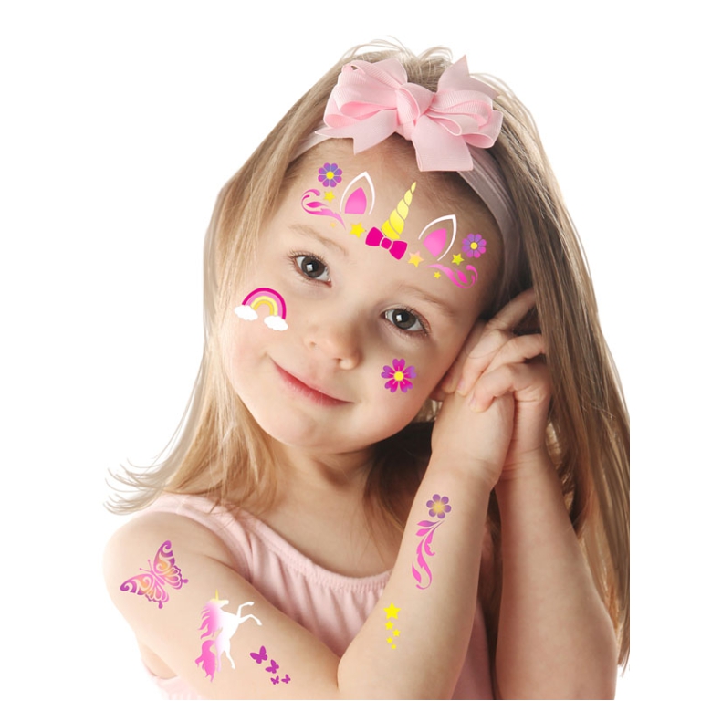 STENCIL PER TRUCCO 14X20CM UNICORNO 2