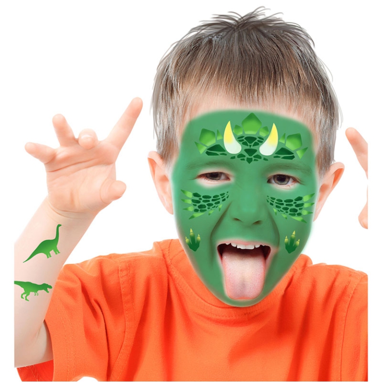 STENCIL PER TRUCCO 14X20CM DINOSAURO 2