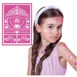 STENCIL PER TRUCCO 14X20CM PRINCIPESSA