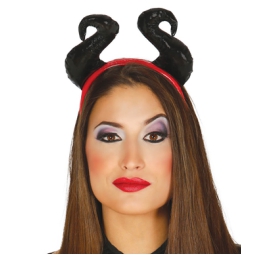 CERCHIETTO CON CORNA NERE