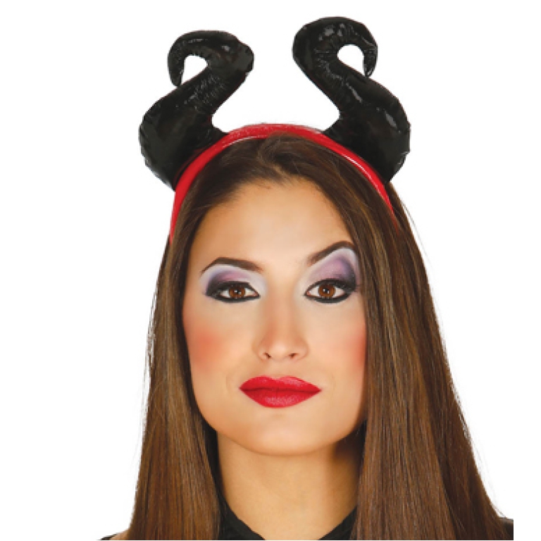 CERCHIETTO CON CORNA NERE