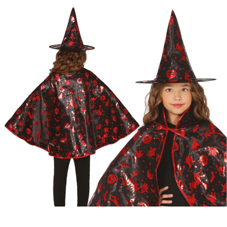 SET STREGA 50CM BIMBA ROSSO NERA