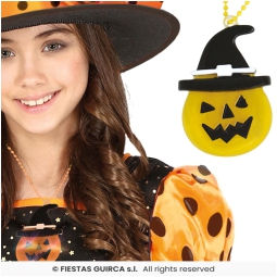COLLANA ZUCCA CON LED 5CM