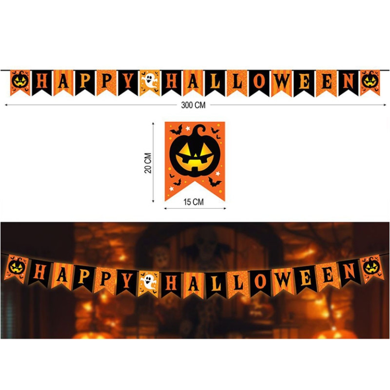 FESTONE HALLOWEEN 300X20CM