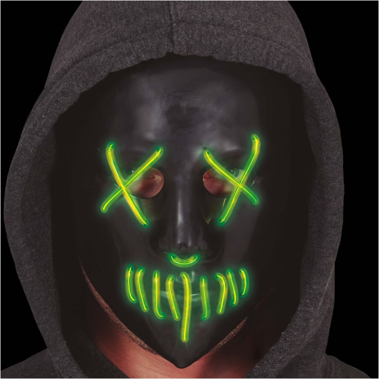 MASCHERA NERA CON LUCE