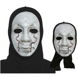 MASCHERA ASSASSINO CON CAPPUCCIO PVC