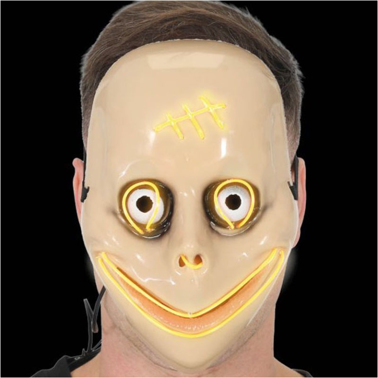 MASCHERA SPAVENTO CON LUCE PVC
