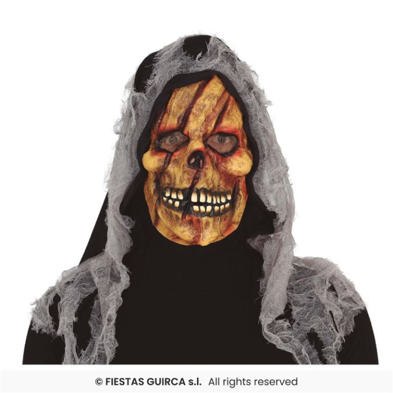 MASCHERA TESCHIO CON CAPPUCCIO IN VINILE 2