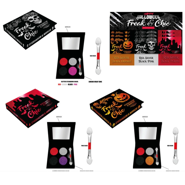 PALETTE OMBRETTI CON SPECCHIETTO HALLOWEEN