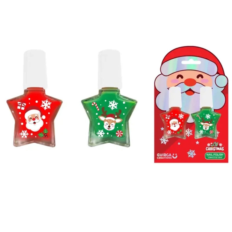 CONFEZIONE 2 SMALTI STELLA NATALE