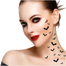TATUAGGI PER IL VISO PIPISTRELLO 15X11CM