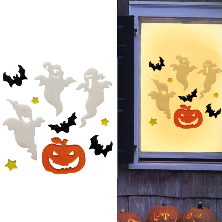 DECORAZIONI IN GEL HALLOWEEN 20X25CM