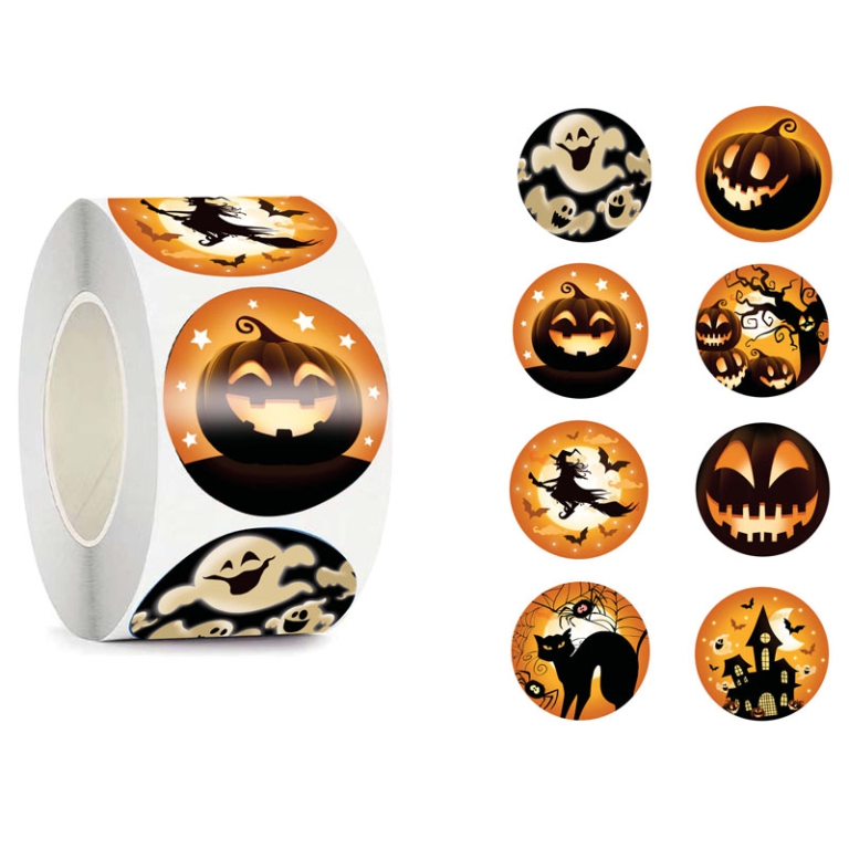 STICKERS HALLOWEEN IN ROTOLO 200PZ