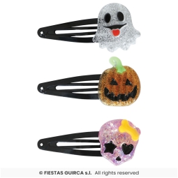 FERMAGLI PER CAPELLI 3PZ HALLOWEEN