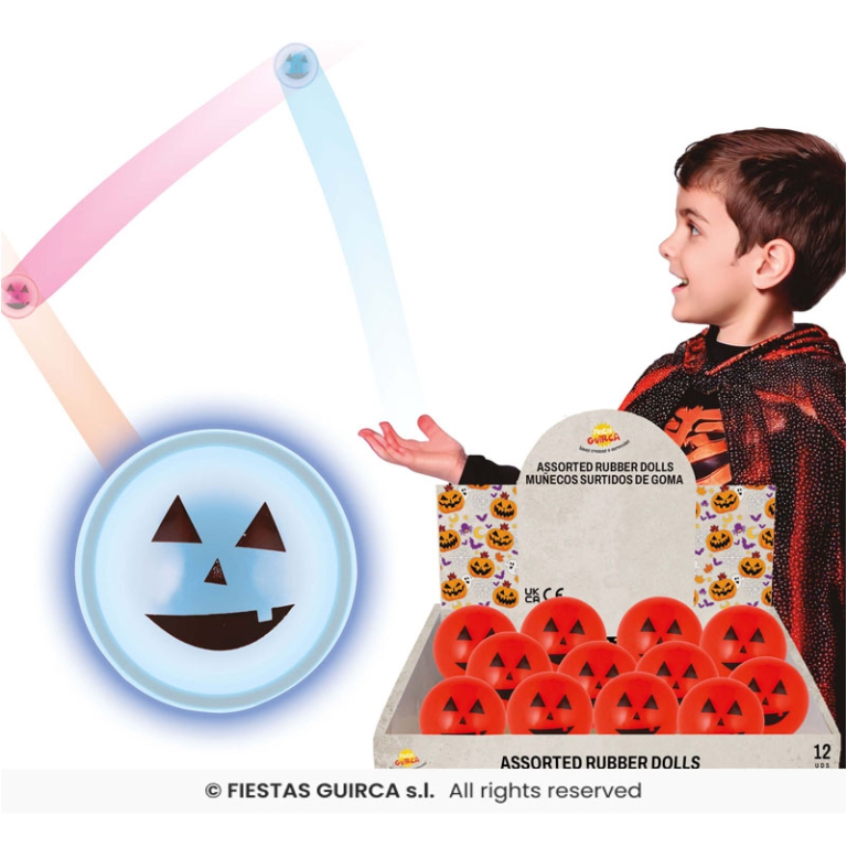 PALLA RIMBALZANTE ZUCCA  5,5CM 12PZ IN EXPO