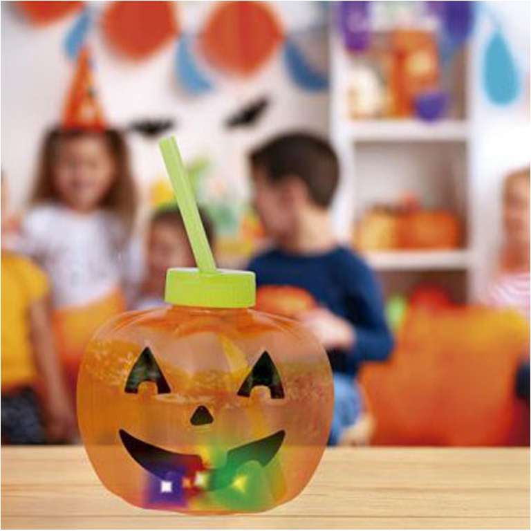TAZZA ZUCCA CON CANNUCCIA 17CM LED HALLOWEEN 2
