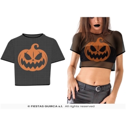 T-SHIRT RETE ZUCCA