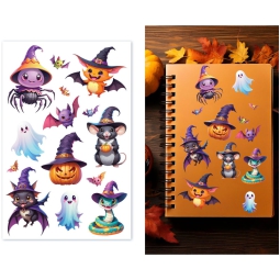 BUSTA ADESIVI HALLOWEEN  13X20CM