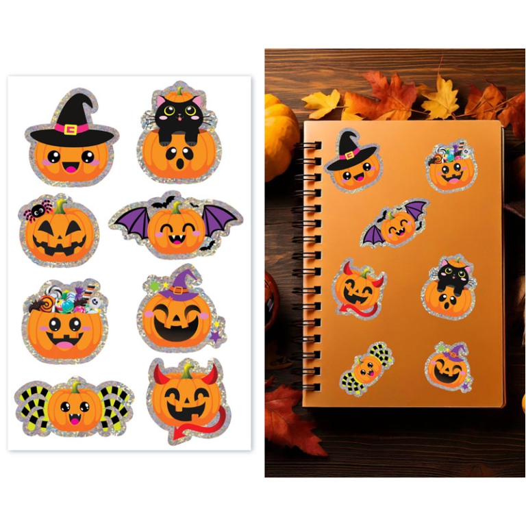 BUSTA ADESIVI HALLOWEEN  13X20CM