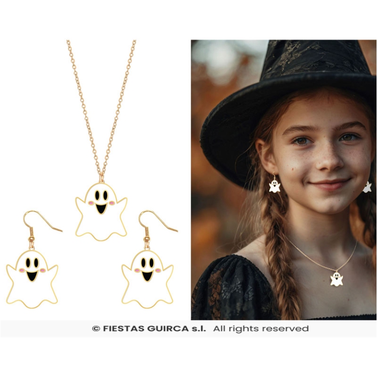 KIT COLLANA E ORECCHINI  FANTASMA
