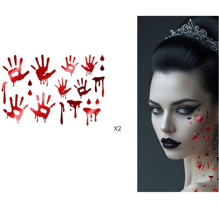 TATUAGGI PER IL VISO HALLOWEEN 15X11CM