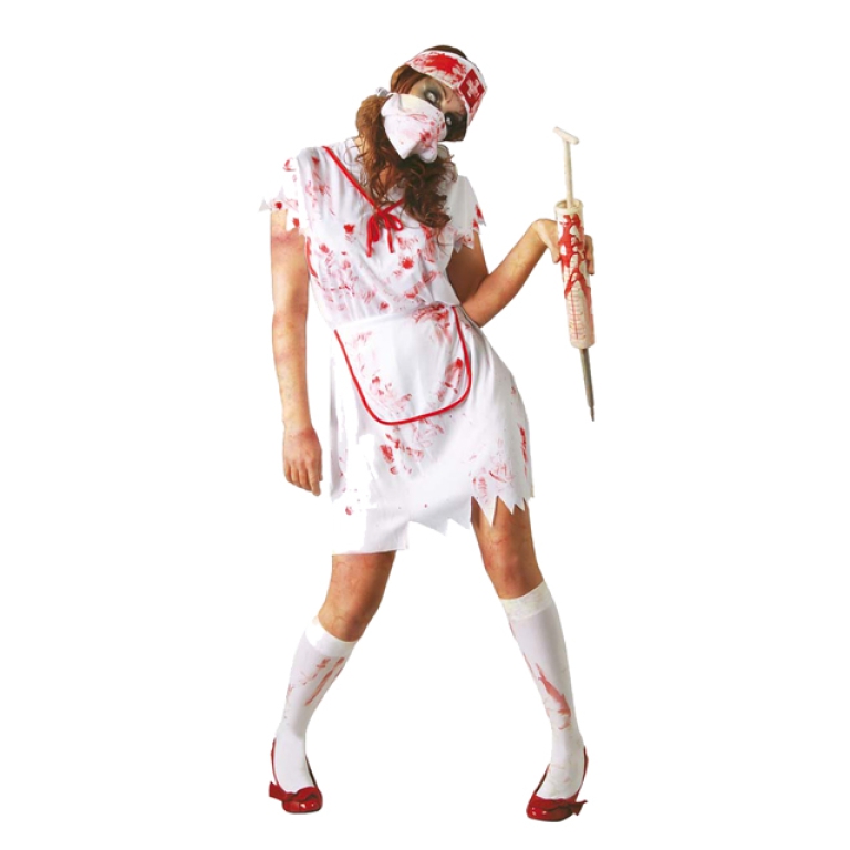 COSTUME INFERMIERA ZOMBIE ADULTO TAGLIA L