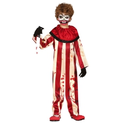COSTUME PAGLIACCIO 5-6 ANNI A RIGHE