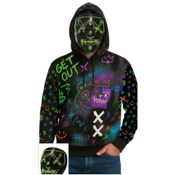 FELPA CON MASCHERA GRAFFITE TG.52-54