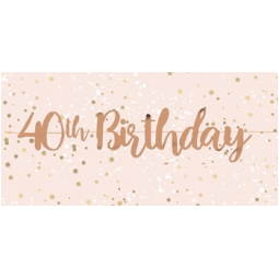 BANNER LUSSO ORO CREMA 40 ANNI