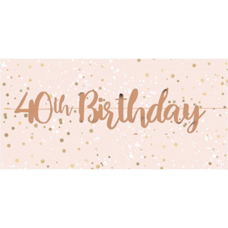 BANNER LUSSO ORO CREMA 40 ANNI