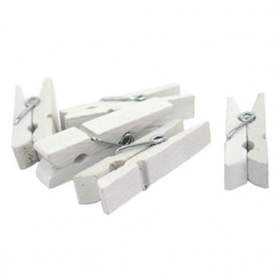 MOLLETTE 35X6MM 100PZ    LEGNO BIANCO