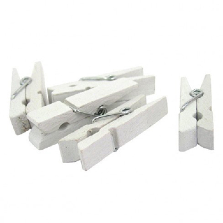 MOLLETTE 35X6MM 100PZ    LEGNO BIANCO