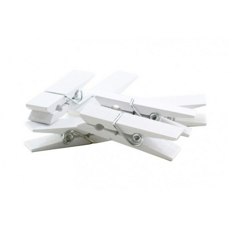 MOLLETTE 44X11MM 12PZ    LEGNO BIANCO