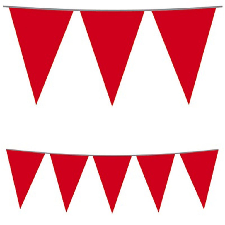FESTONE BANDIERINE PVC   5MT ROSSO