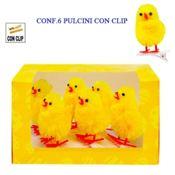 PULCINI CON CLIP SET 6PZ