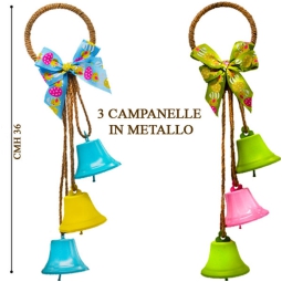CAMPANELLE METALLO 3PZ DA APPENDERE