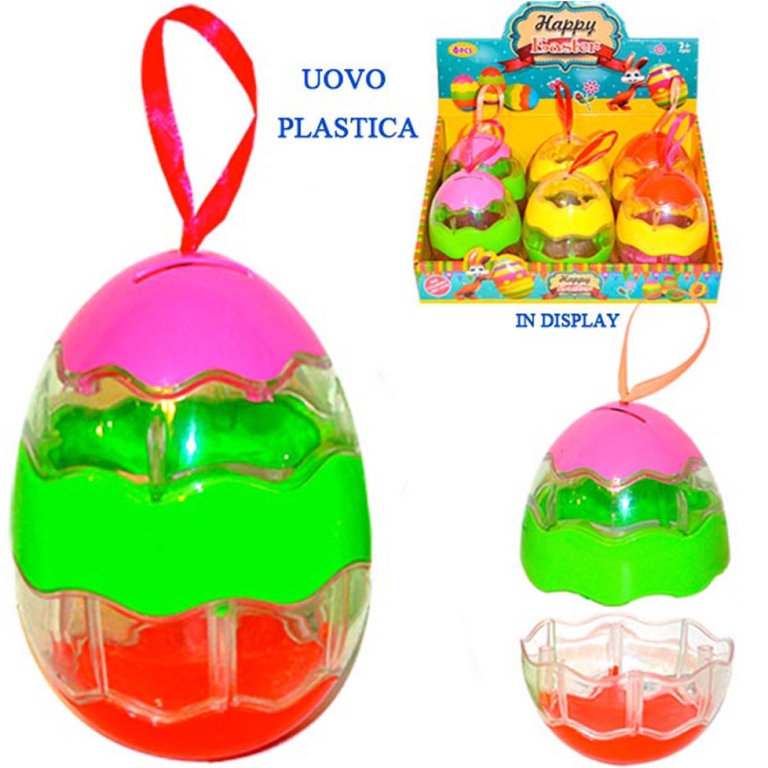 UOVO SALVADANAIO PLASTICA H12CM