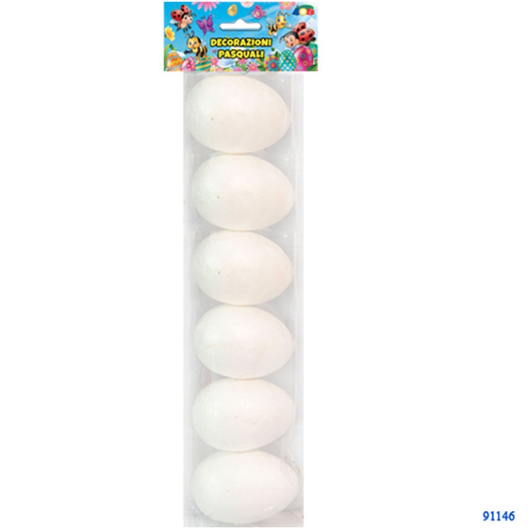 UOVA 6PZ POLISTIROLO BIANCHE