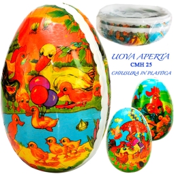 UOVO CONTENITORE H25CM   CARTONE DECORATO