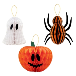 DECORAZIONI CARTA 3PZ    15CM ASSORTITE